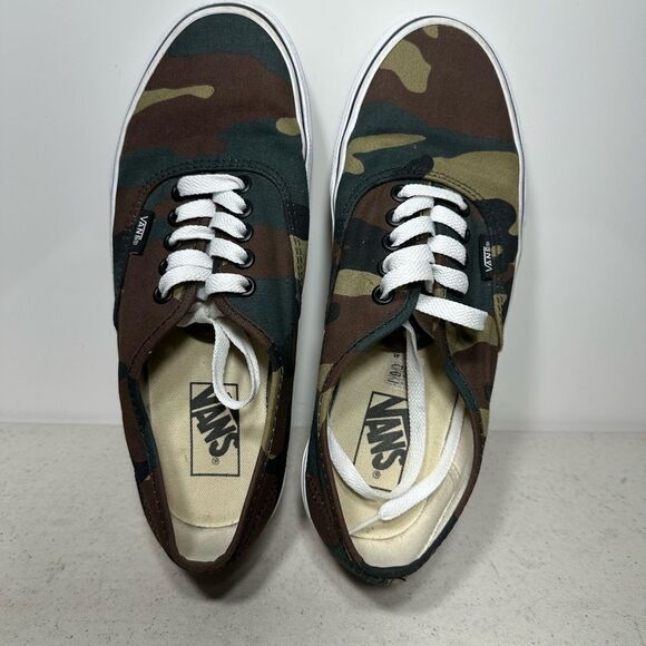 VANS Authentic Camo Sneakers Sz 7Men's Skateboarding Shoes - Picture 6 of 8